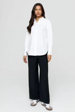 The Essential Soft Tailoring Wide Leg Trouser - Black