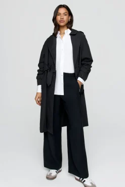 The Essential Soft Tailoring Wide Leg Trouser - Black