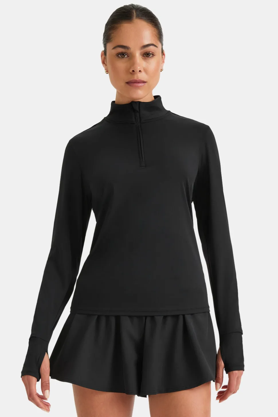 Ultralite Quarter Zip Jacket - Black