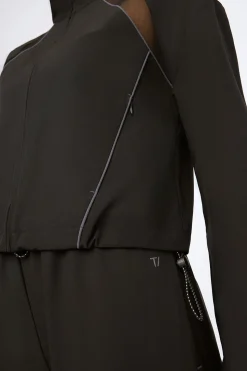 Woven Track Jacket - Black