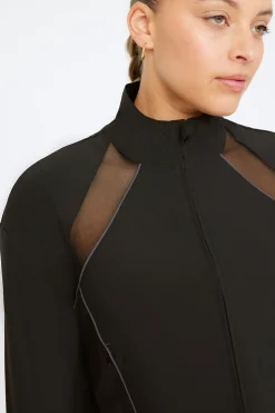 Woven Track Jacket - Black