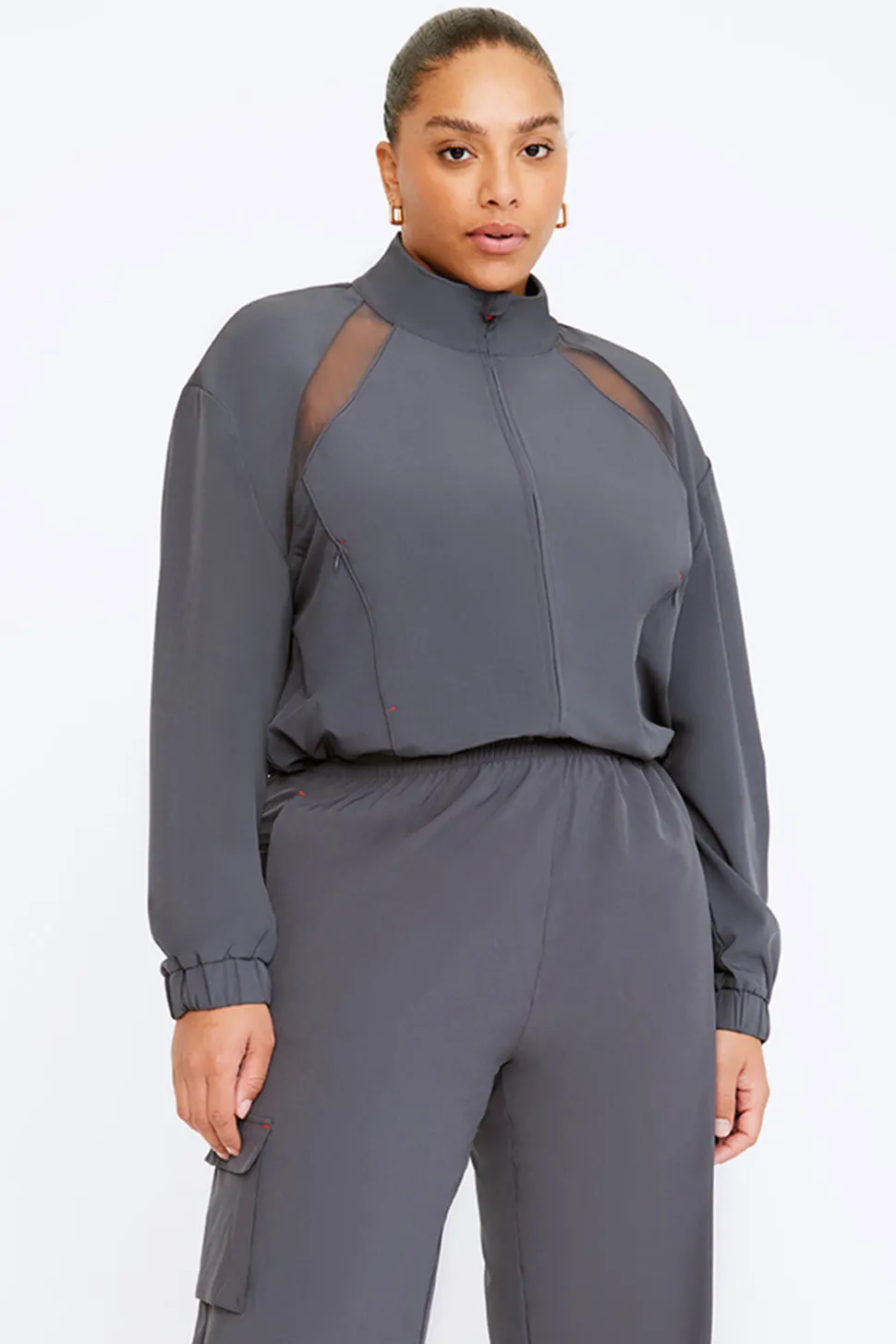 Woven Track Jacket - Graphite