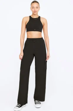 Woven Track Pant - Black
