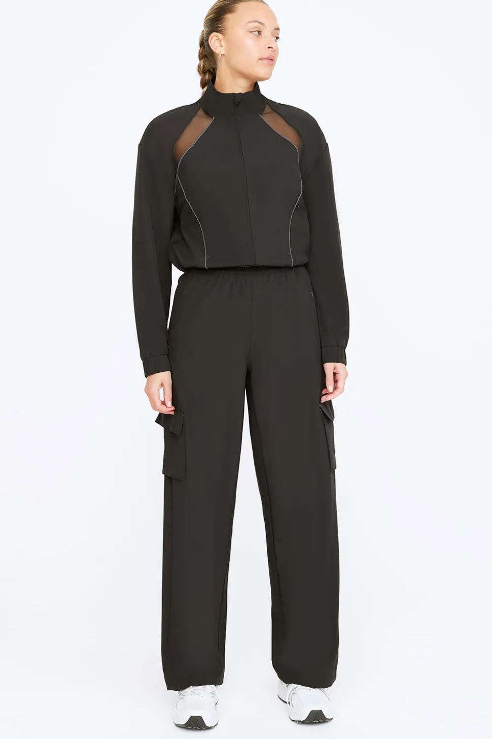 Woven Track Pant - Black