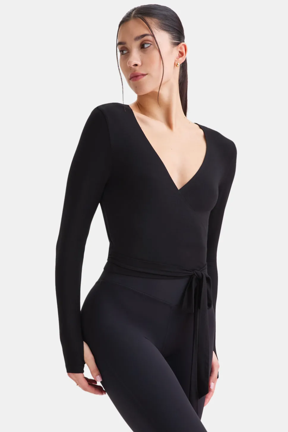 Wrap Around Cardigan - Shadow Black