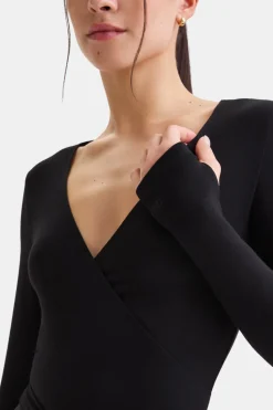 Wrap Around Cardigan - Shadow Black